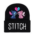 Lilo & Stitch tecknad filmtryck stickad mössa med manschett vinter varm skidmössa kepsar vuxna barn unisex present D