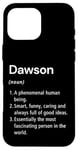 Coque pour iPhone 16 Pro Max Dawson Définition du nom Dictionnaire amusant