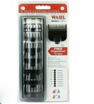 WAHL HAIR CLIPPER BLACK CUTTING GUIDES  8 PCS + FREE TRACK DELIVERY