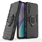 Compatible avec Realme XT, X2 Coque, Anneau de Support Téléphone Voiture Magnétique Bague 360 Étui de Protection pour OPPO Realme XT, Realme X2 (Noir)