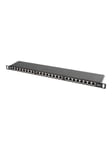 Lanberg PPS6-0024-B - patch panel - 0.5U - 19"