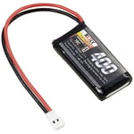 Reely Batterie pour modélisme (LiPo) 3,7 V 400 mAh Nombre de cellules : 1 10 C Softcase Fiche plate