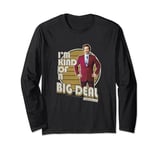 Anchorman I'm Kind Of A Big Deal Retro Striped Portrait Long Sleeve T-Shirt