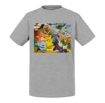 T-Shirt Enfant Pokemon A La Montagne Volcan Anime Jeux Vidéo