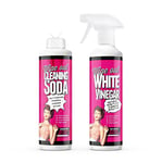 Wipeout - Baking Soda Bicarb & White Vinegar Spray | Powerful Household Cleaning Duo (2x 500ml)