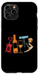 iPhone 11 Pro Sommelier Wine Drinking Tasting Retro Corkscrew Wine Opener Case