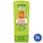 3x Fructis Conditioner 200 Ml. Vitamins & Strength