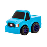 Little Tikes Mes premières voitures Crazy Fast Voiture Série 4 - Mini camion bleu clair - Véhicule à friction qui parcourt jusqu’à 15 m - Modèle réaliste, facile à tenir - 3 ans +