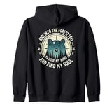 And Into The Forest I Go To Lose My Mind Camping Bear Zip Hoodie