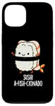 Coque pour iPhone 13 Jeu de mots amusant Sushi A-Fish-Cionado