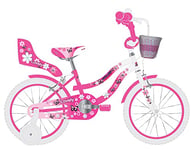Volare Lovely Vélo pour Enfant Fille 12" Rose Blanc 2 Freins à Main