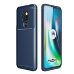 FanTing Case for Motorola Moto G9 Play, Anti-Slip Ultra Thin Shock Absorption Anti Scratch Protective, Cover for Motorola Moto G9 Play -Dark Blue