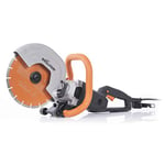 Evolution Power Tools 010-0002 Evolution R255DCT 255mm Concrete Saw-No Gas, 102.5mm Cut, Incl Premium Diamond Blade, 110V, 110V-Site Use