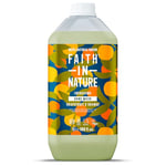 Faith In Nature Natural Grapefruit & Orange Liquid Hand Wash, Energising, Vegan & Cruelty Free, No SLS or Parabens, 5L Refill Pack