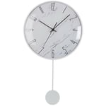 Horloge Murale Versa Pendule Métal Verre Bois mdf 4,5 x 56 x 29 cm