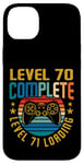 Coque pour iPhone 14 Plus Level 70 Complete Level 71 Gamer vidéo 70e anniversaire