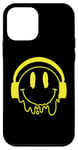 Coque pour iPhone 12 mini Sourire jaune fondant drôle souriant visage dégoulinant mignon