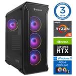 Intop Aqua Ryzen 5 7600X 32GB DDR5 500SSD M.2 NVME+2TB RTX4070 12GB WIN11