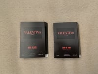 2 x Valentino Uomo BORN IN ROMA CORAL FANTASY EDT EAU DE TOILETTE Sample 1.2ml