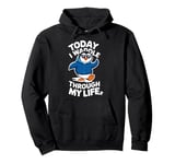 Today I Waddle Through My Life Penguin Pullover Hoodie