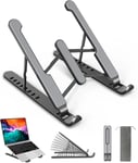 -Store Support Ordinateur Portable, Support Pc Portable À 8 Niveaux Réglables, Laptop Stand Silicone Antidérapant Compatible Avec Macbook, Lenovo, Hp, Autres Laptops Tablettes 10"" [ADP2207855]