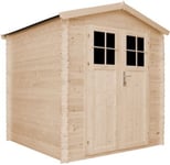 Abri de jardin en bois - porte verrouillable de haute qualité- 3.53 m2 -  TIMBELA M343F