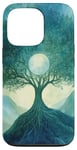 iPhone 13 Pro Fantasy Yggdrasil Tree Life Nature Spiritual Moon Case