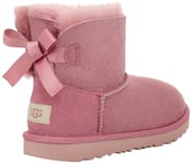 UGG Unisex Kids Mini Bailey Bow Ii Classic Boot, Dusty Orchid, 10 UK Child