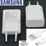 Chargeur Secteur + Cable Cordon USB-C Original Samsung Pr Galaxy A40 A50 A60 A70