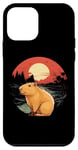 Coque pour iPhone 12 mini Capybara Adorable rongeur rétro