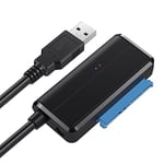 Cablecc Câble adaptateur coudé SATA 22 broches vers USB 3.0 pour disque dur SSD 2,5" 3,5" pour ordinateur portable de bureau