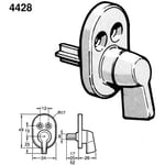Dörrbeslag assa - Spärrvred fix 4428