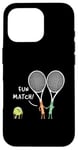 Coque pour iPhone 16 Pro Raquette de sport Fun Match Backhand Raquette de tennis