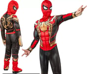 Rubies Spiderman Deluxe Boys No Way Home Childs Fancy Dress Costume 3-4 YEARS