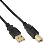 Inline Bulk-Pakke Med 100 Usb 2.0-Kabel A Til B Svarte Kontakter Gull - Kabel - Digital/Data - 1 M (B-34510S)