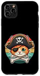 Coque pour iPhone 11 Pro Max Adorable chat avec chapeau de pirate pour enfant