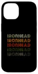 Coque pour iPhone 14 Love Heart Ironhead Tee Grunge Vintage Style Ironhead Noir