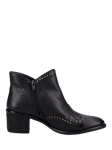 Hush Puppies Waverly Leather Stud Detail Ankle Boots, Black