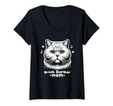 Womens British Shorthair Mom V-Neck T-Shirt