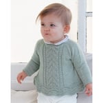 Sweet Ivy by DROPS Design - Baby Genser Strikkeoppskrift str. 0/1 mdr  - 5/6 Ã¥r