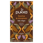 Pukka Teas Organic Licorice & Cinnamon - 20 Teabags x 4 Pack