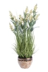 Artificial Lavender Plant in Decorative Metallic Ceramic Pot, 66 cm