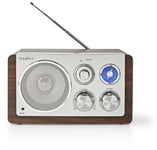 Nedis Retro FM Radio - Brun