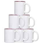 11oz Sublimation Mug Coated 2 Tone Heat Press Tea Coffee Cup Personalize Gift X6