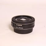 Canon Used EF-S 24mm f/2.8 STM Wide Angle Pancake Lens