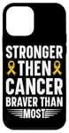 Coque pour iPhone 12 mini Plus fort que le cancer plus courageux que la plupart des cancers infantiles