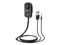 SAVIO TR-13 - Bluetooth hands-free / FM transmitter för mobiltelefon - svart