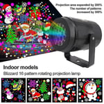 16 Patterns Christmas Laser Projector Outdoor Light For Christmas New Year Stage Par Disco Home Party Decoration High-brightness US Plug