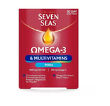 Seven Seas Omega-3 & Multivitamins Man 30 Day Duo Capsules & Tablets