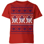 Star Wars R2-D2 Knit Kids' Christmas T-Shirt - Red - 11-12 ans - Rouge